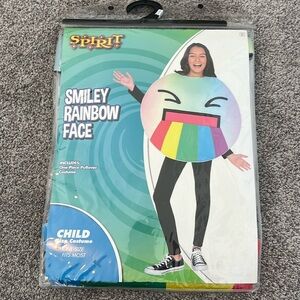 Spirit Smiley Rainbow Face Child OSFM